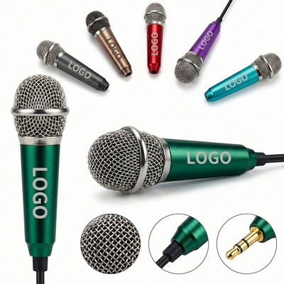 Colorful Portable USB Microphone - Lightweight Metal Mic for Streaming & Online Meetings