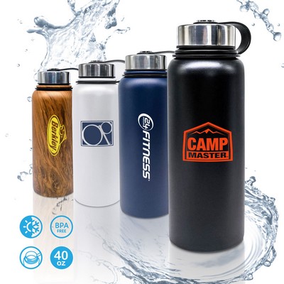 HYDRATE 40oz Stainless Steel Vacuum Bottle