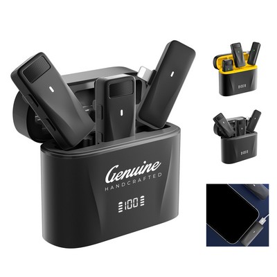 Wireless Microphone with Charging Case