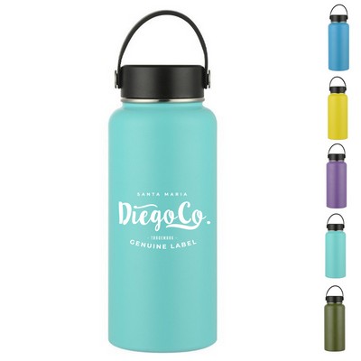 32 Oz Double Wall Vacuum-Insulated Stainless Steel Sport Bottle