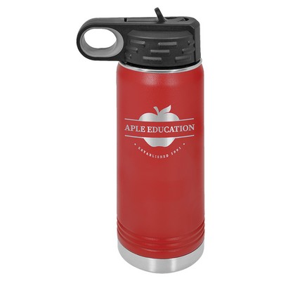Polar Camel 20oz Red Stainless Steel Water Bottle