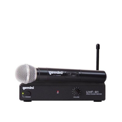 Gemini Uhf-01M Handheld Wireless Microphone System