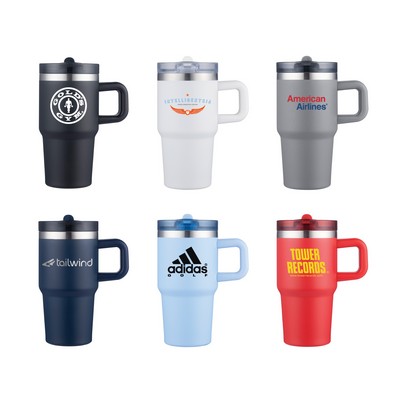 Refresh 20oz Stainless Steel Travel Mug with Fold Straw