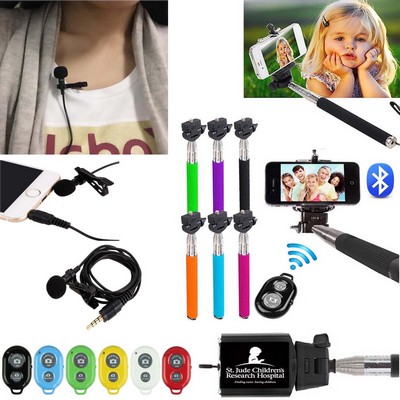 iBank ® Microphone+Selfie Stick+Bluetooth Shutter for Smartphones
