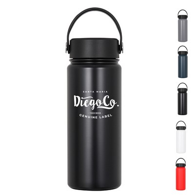18OZ Stainless Steel Wide Mouth Water Bottle